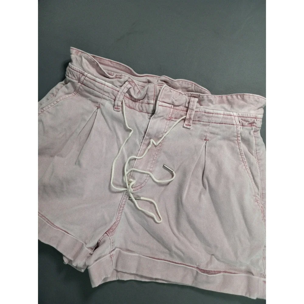 Paige Vintage Garden Rose Pleated Carly shorts size 28